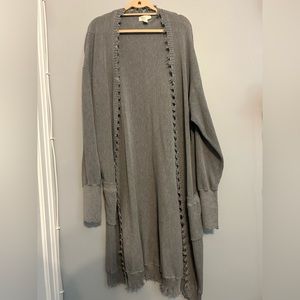 Forever 21, 3x, grey knee/shin length sweater